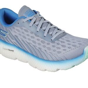 Skechers Women's Gray and Blue Athletic Sneakers